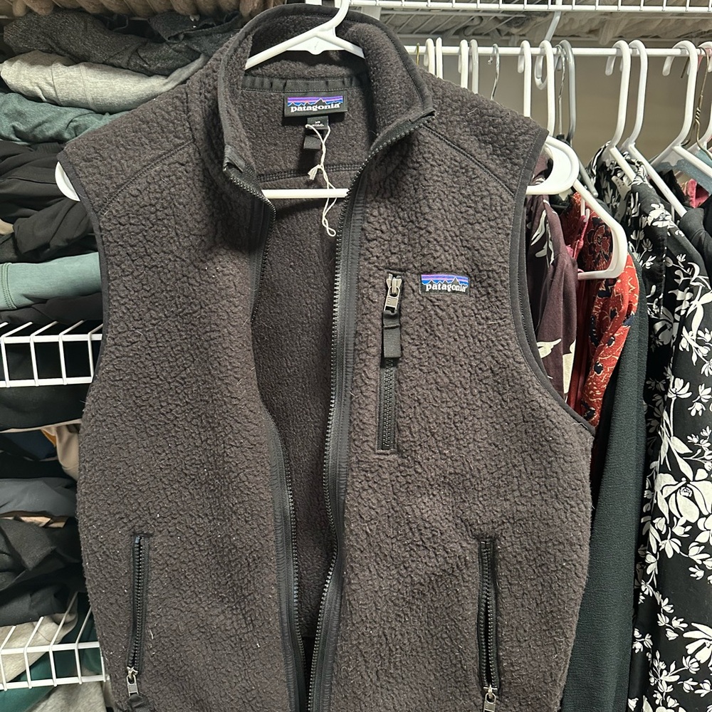 Patagonia Charcoal Fleece Vest